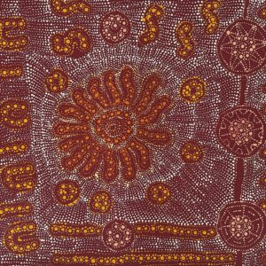 Lukarrara Jukurrpa (Desert Fringe-rush Seed Dreaming)