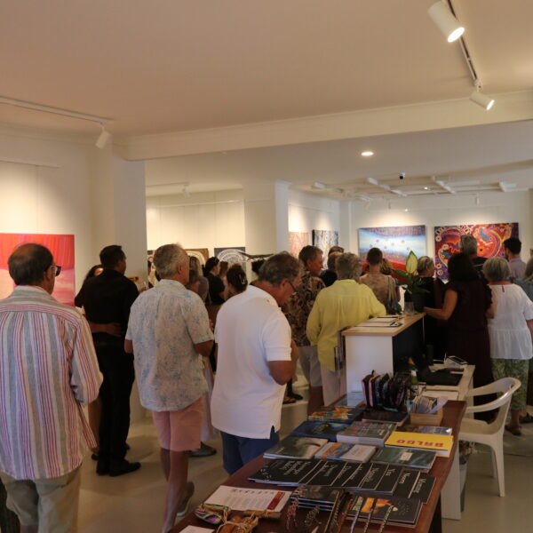 Exhibition opening night