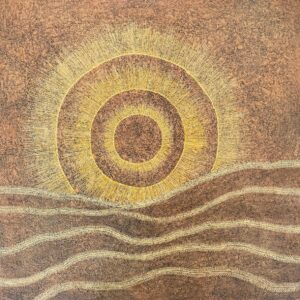 Sun shining on country